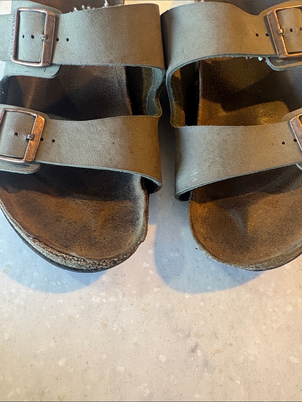 Birkenstock Men's Double Strap Buckle Sandals in Brown - Picture 3 of 5